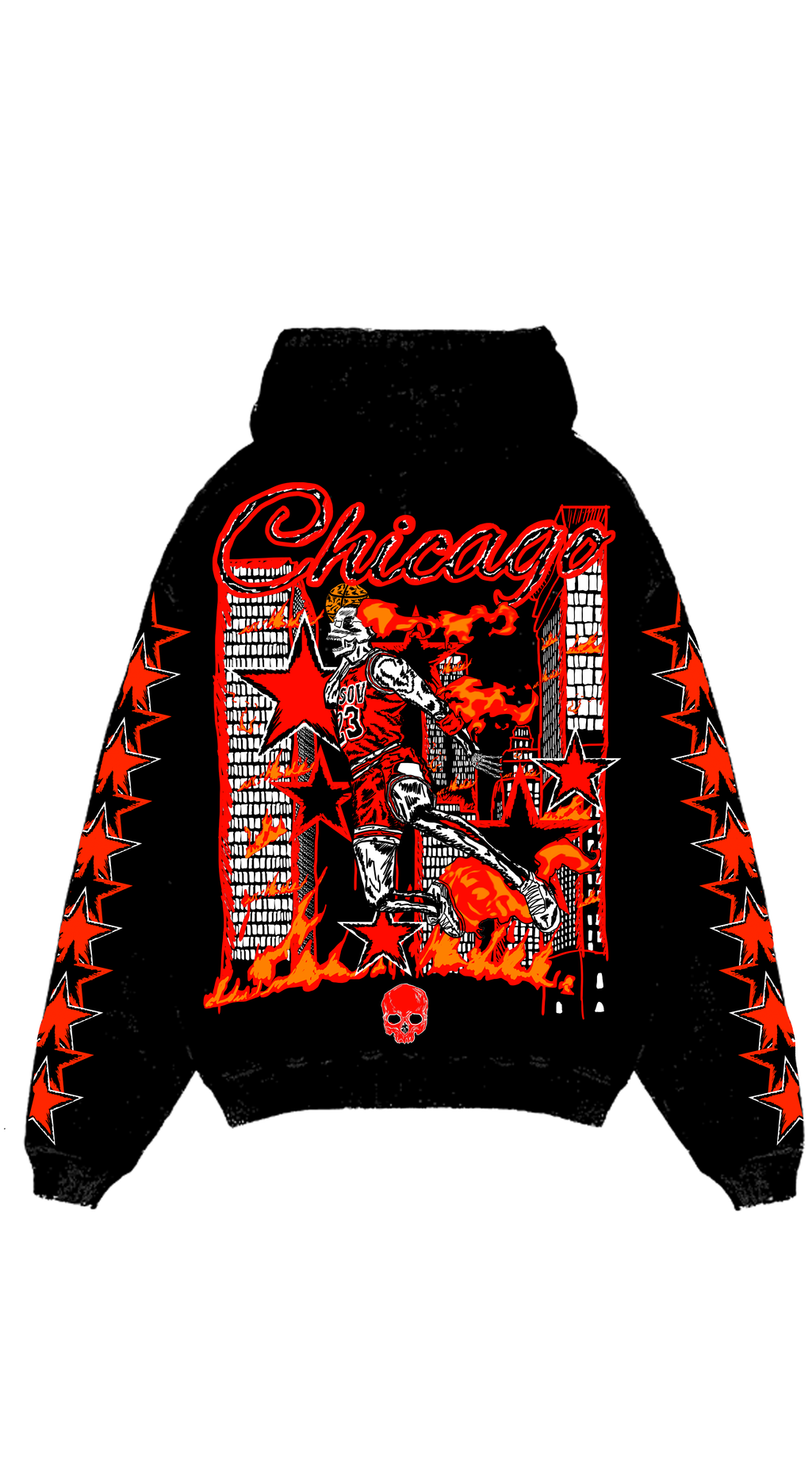 CHICAGO BLACK HOODIE