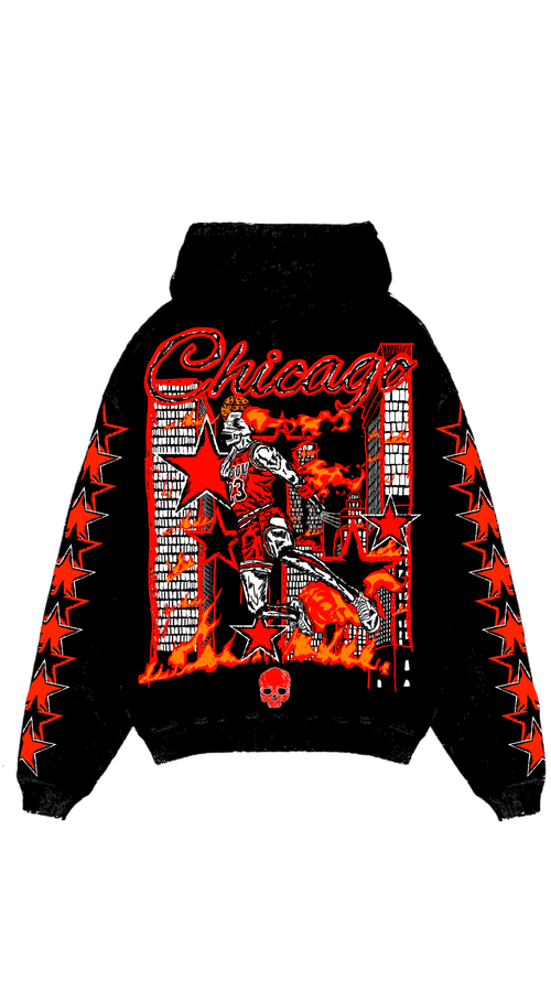 CHICAGO BLACK HOODIE - Sovereignty