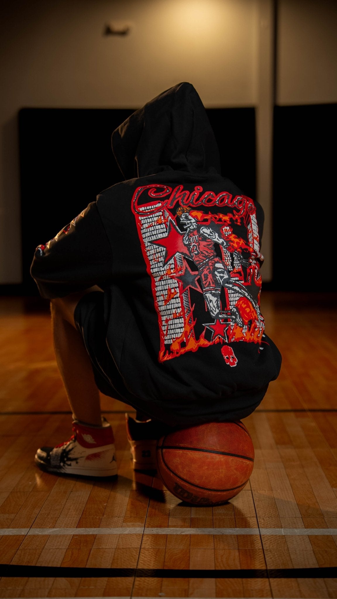 CHICAGO BLACK HOODIE - Sovereignty